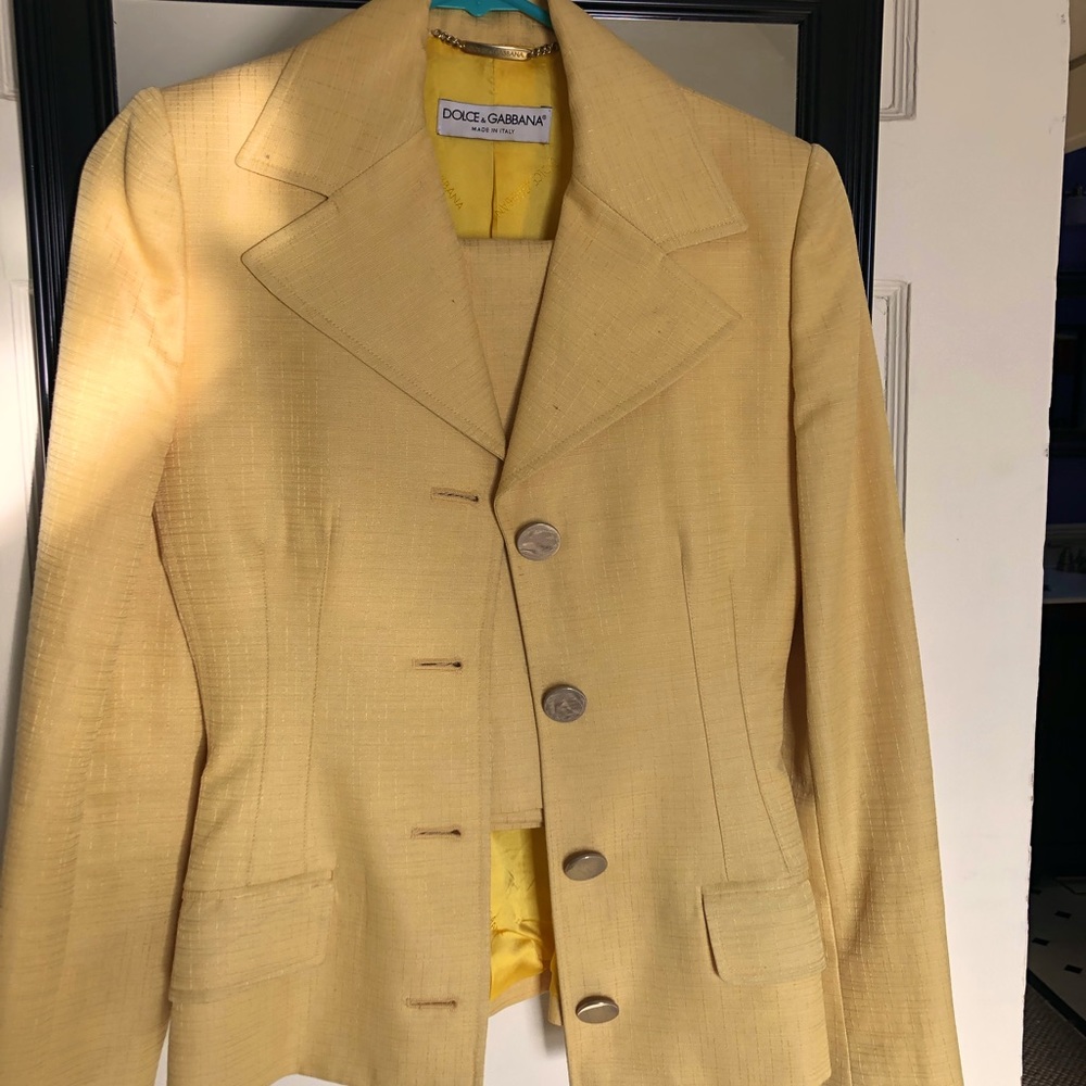 Dolce & Gabbana silk skirt and jacket set. Never worn!!